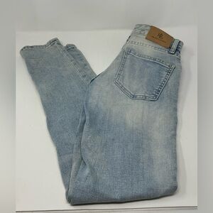 Lauren Ralph Lauren Women's Low Rise Skinny Stretch Jeans Light Blue Sz 0 S1